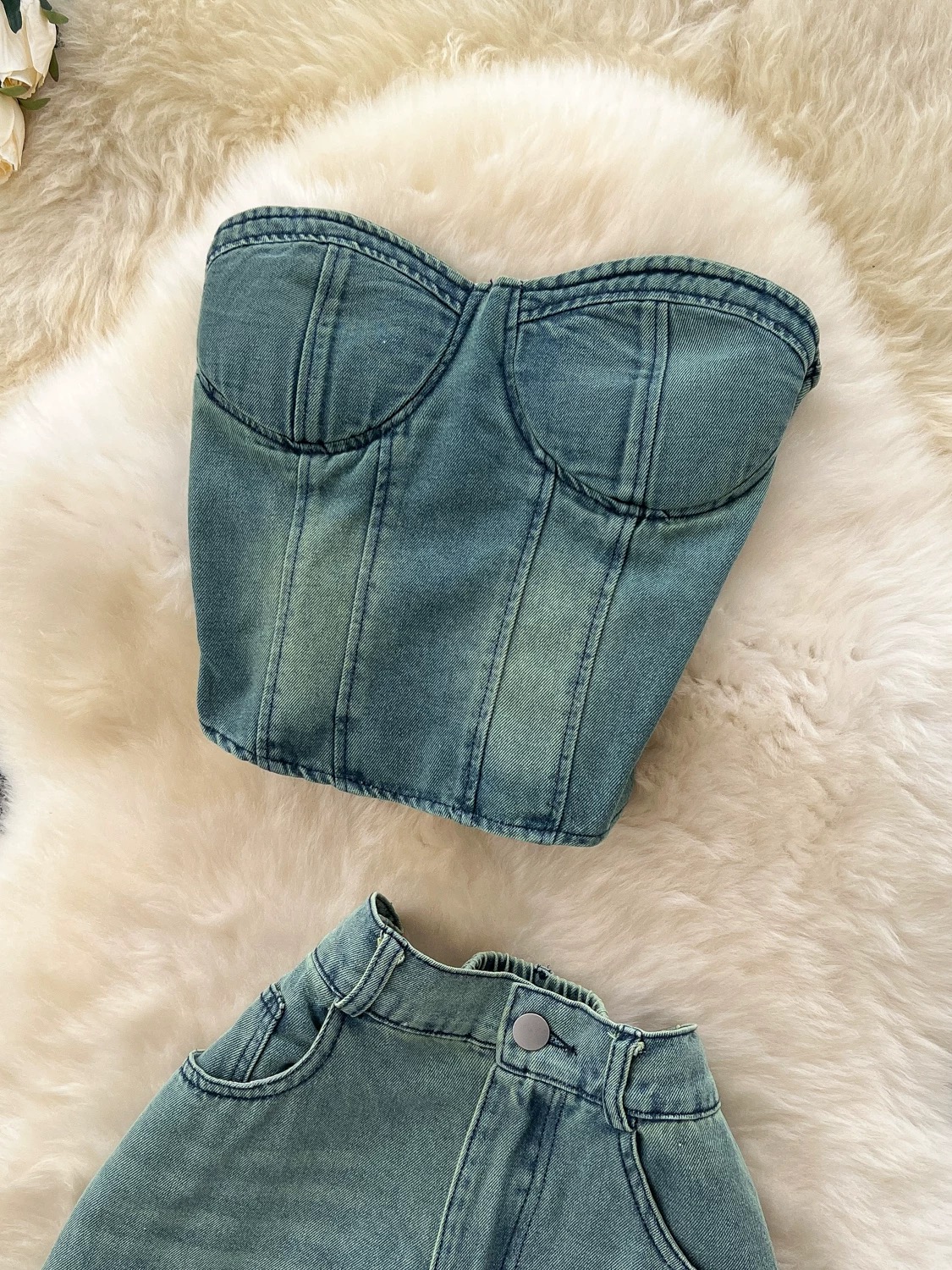 Party lover denim set DTP145 images